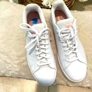 Adidas sneakers size10, white with pink